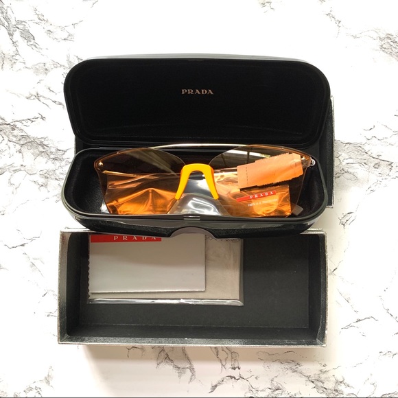 NWT PRADA LINEA ROSSA 64mm Cat Eye Sunglasses - Picture 7 of 9